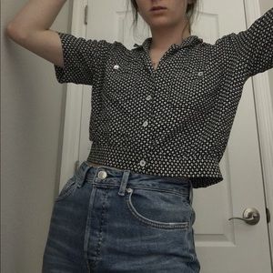 🦅VINTAGE POLKA DOT CROP TOP🦅